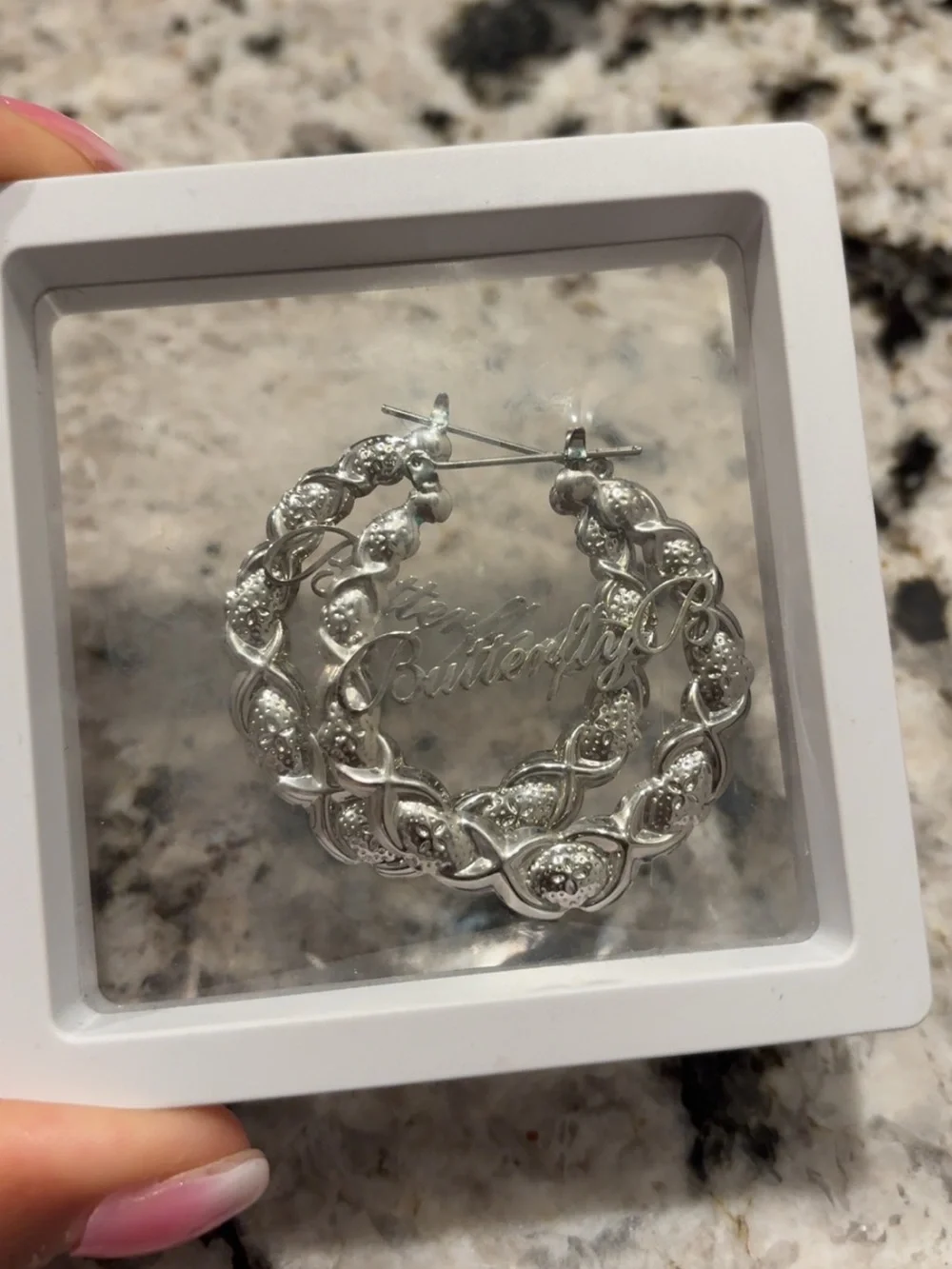 Hoop Earrings in Silver